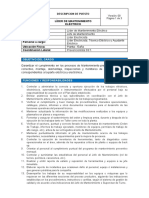 Líder de Mantenimiento Eléctrico Nombre Del Puesto: Reporta A: Reemplazado Por: Personal A Cargo: Ubicación Física: Coordinación Lateral