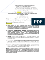 Reforma de Ordenanza Sobre Abonos Organicos Del Municipio Rivas Davila Del Estado Bolivariano Merida.