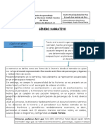 Guía de Aprendizaje Contenido Genero Narrativo Septimo A-B