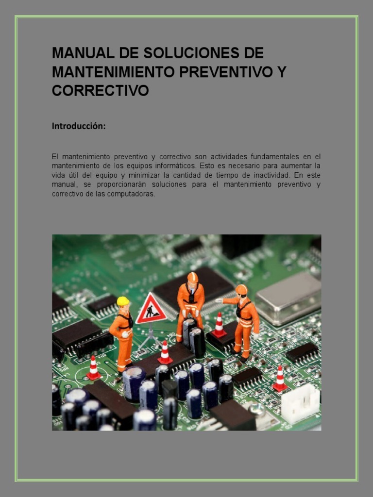 Manual de Mantenimiento Preventivo y Correctivo | PDF | Software ...