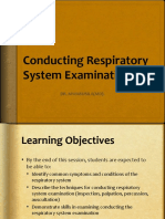 Session 4 - Performing Respiratory System Examination