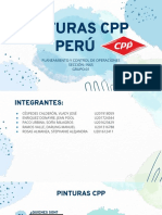 Pinturas CPP Perú: Planeamiento Y Control de Operaciones Sección: In65 GRUPO:01