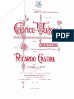 CASTRO - Caprice Valse Pour Piano, Op. 1 (Dos Pianos)