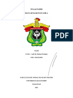 Tugas Paper Mata Kuliah Pancasila: Oleh NAMA: Andi Ila Madani Pradipta NIM: E031221038