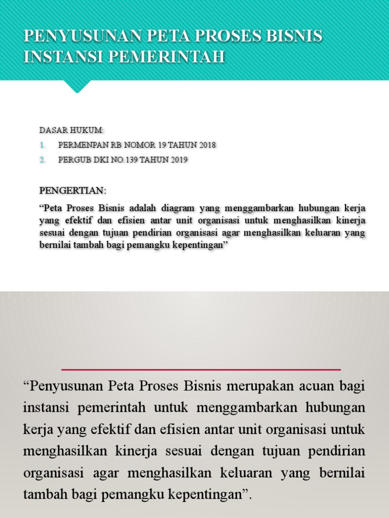 Penyusunan Peta Proses Bisnis Pemerintah | PDF | Bisnis | Pengelolaan ...