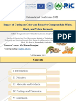 FIC 013 Impact of Curing On Color and Bioactive Compounds of White