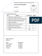 For Instructors Use Only:: Solid Solution Equilibrium