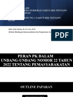 Peran PK Dalam Undang-Undang Nomor 22 Tahun 2022 Tentang Pemasyarakatan DAN Undang-Undang No. 1 Tahun 2023 Tentang Kuhp