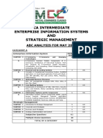 CA Intermediate Enterprise Info Systems & Strategic Mgmt ABC Analysis