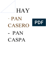 Pan Casero