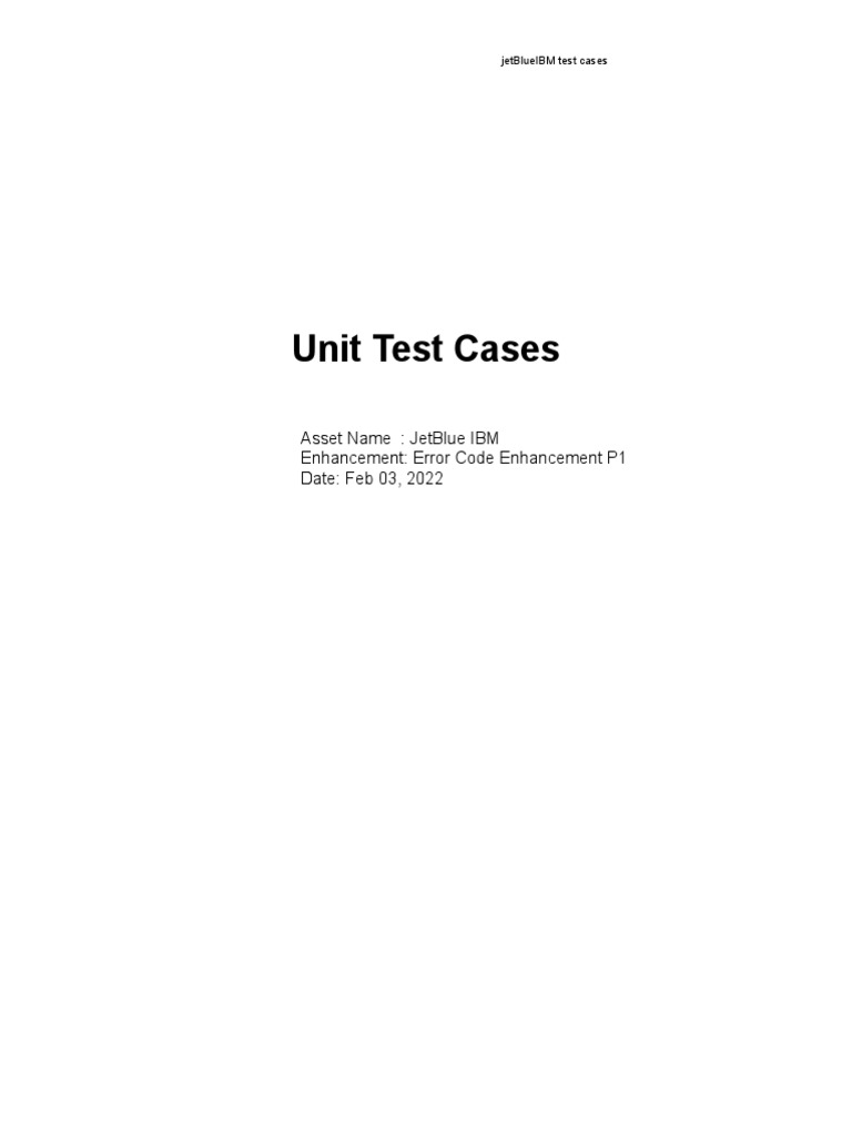 Unit test result errorcode p1 enhancement pdf computing software