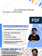 Practice Session On Entropy Exergy For BARC GATE-2023 With Anno 1649826228409