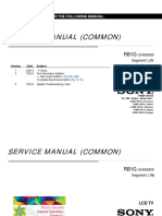 Service Manual (Common) : History Information For The Following Manual