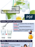 5.2 (A) Solution, Suspension and Colloid - Notes