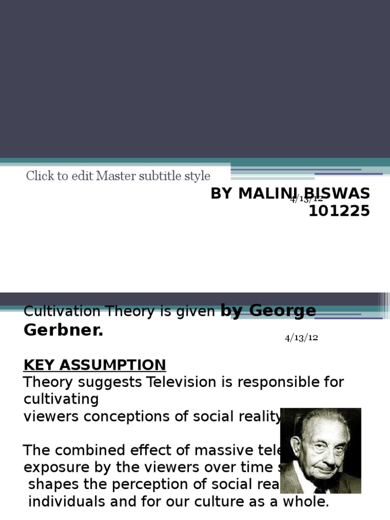 Cultivation Theory | PDF | Social Science | Self-Improvement