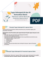 Pedoman Tugas Kelompok #4 Dan #5 Menyusun Laporan Bisnis Dan Presentasi Laporan Bisnis