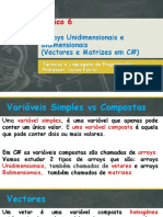 Tópico 6 - C# - Vetores e Matrizes