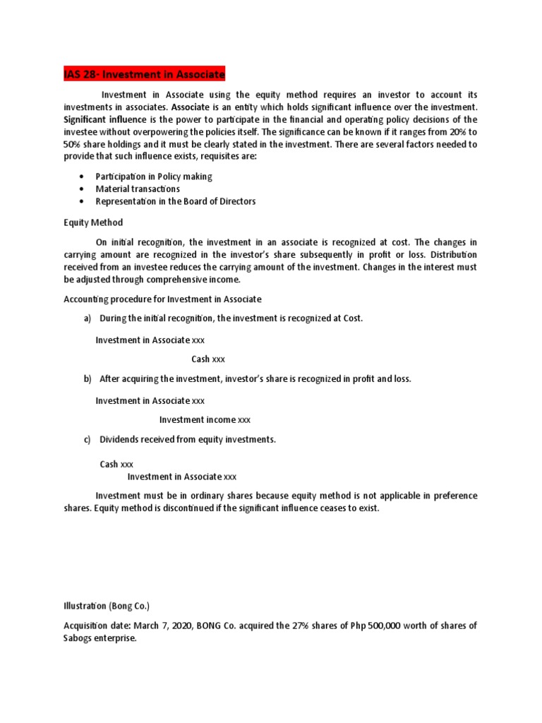Ias 28 investment in associate 2 pdf investing equity finance 