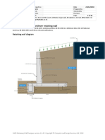 CADS Software - Reinforced Concrete Cantilever Retaining Wall Report Calculations