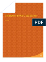 Sheraton Style Guidelines