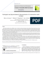 Geological and Physiochemical Characterisation of Construction Sands in Qatar