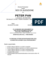 Bando Audizione Peterpan 2023 Edit Ame