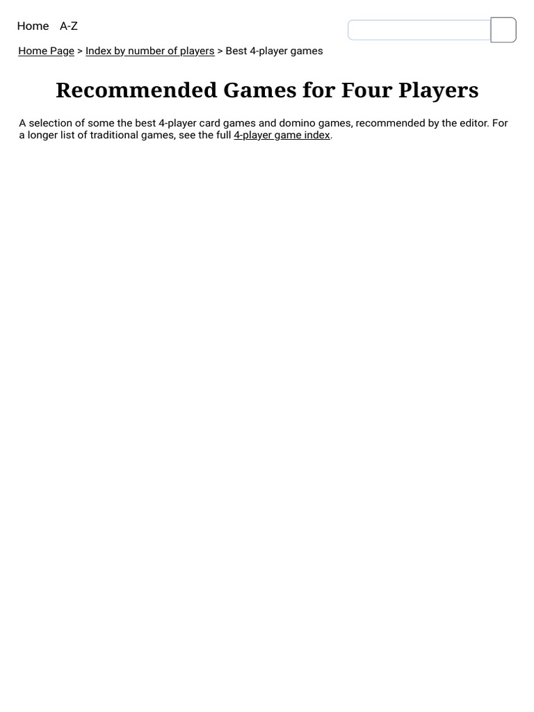  4 best 4 player card games pdf poker