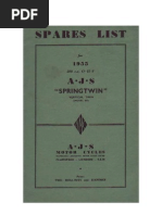 Download 1955 AJS Twins Spares List by Thunderbird3 SN63982631 doc pdf