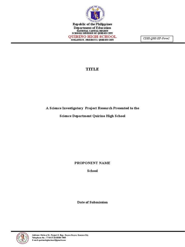 Form 2 - Research Paper | PDF | Science | Data