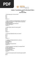 Indian Constitution and Professional Ethics: Unit - 1 Question Bank