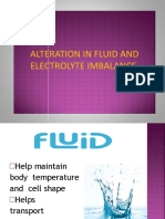 Alteration in Fluid and Electrolyte Imbalance