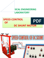 Speed Control of DC Shunt Motor 1