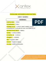 Posologia Suplementacion Natural Mercy Ginebra: Mañanas