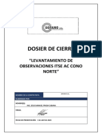 Dosier de Cierre OBSERVACIONES ITSE ALMACEN AC