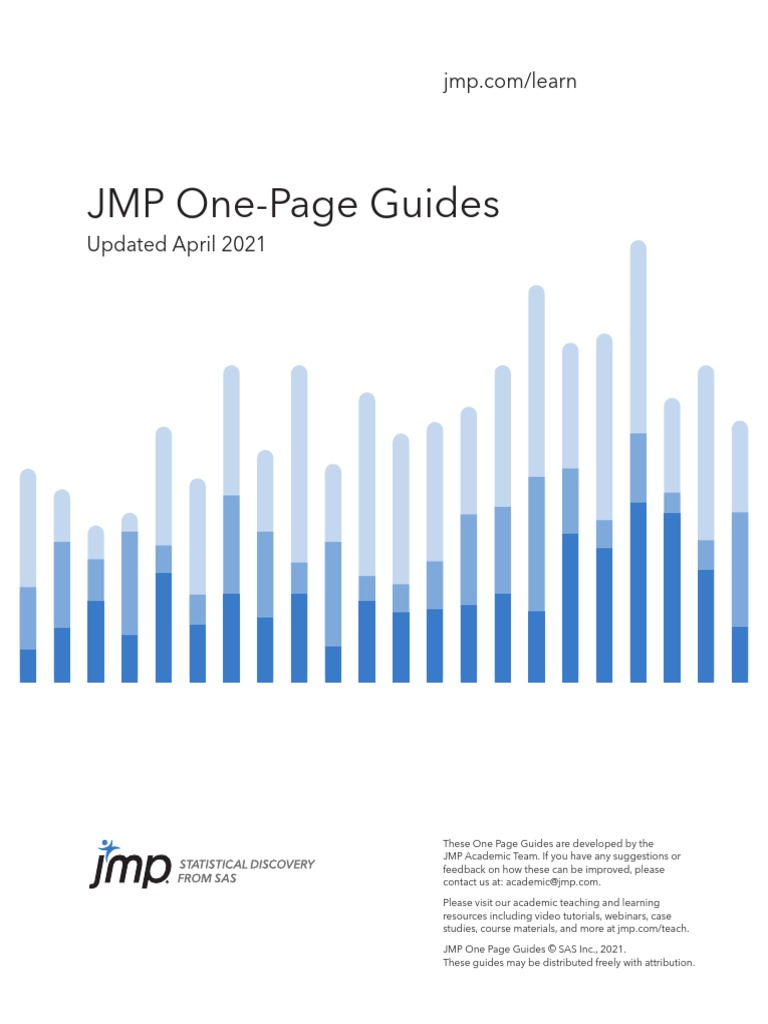 JMP One-Page Guides | PDF