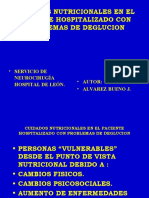 Cuidados Nutricionales en El Paciente Hospitalizado Con Problemas de Deglucion