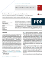 Evaluation of Models for Supercritical Fluid Extraction