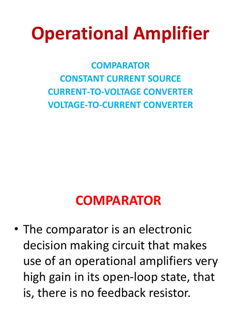 Operational Amplifier PDF Operational Amplifier Amplifier