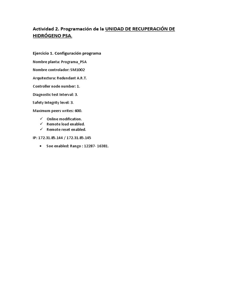 Actividad 2 Programación PSA SM1002 | PDF | Informática | Ingeniería ...
