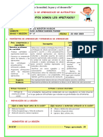 Sesión de Aprendizaje de Matemática 22-03-23