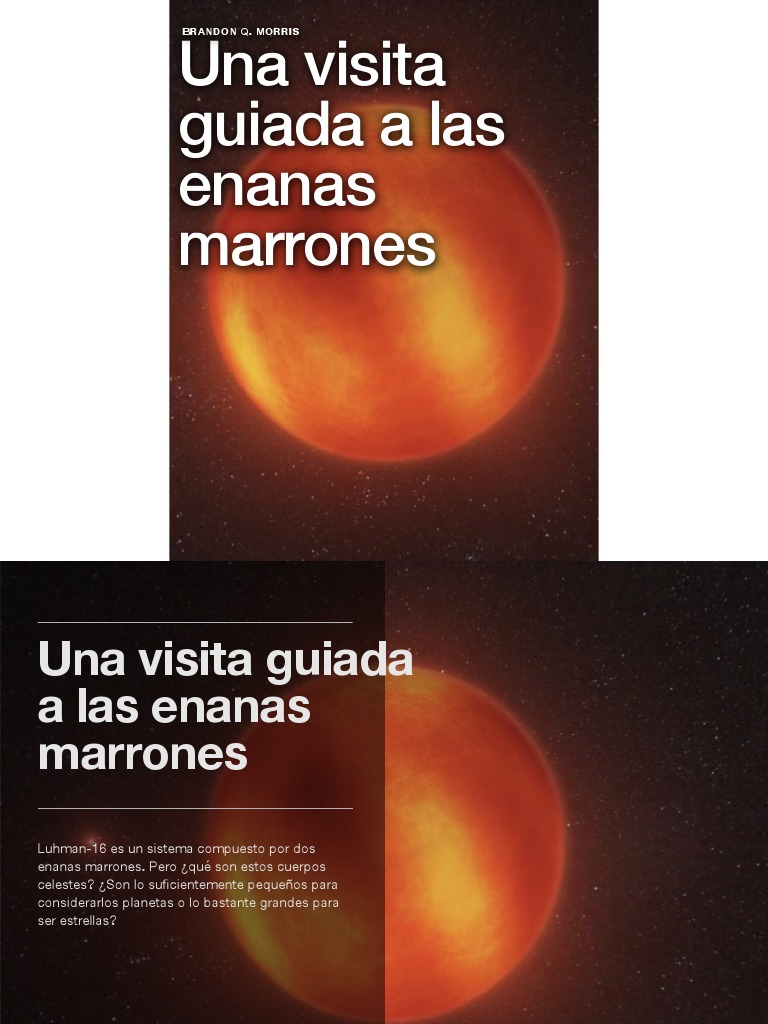 Guía sobre enanas marrones y GD 165B | PDF | Estrellas | Exoplaneta, image size:768x1024