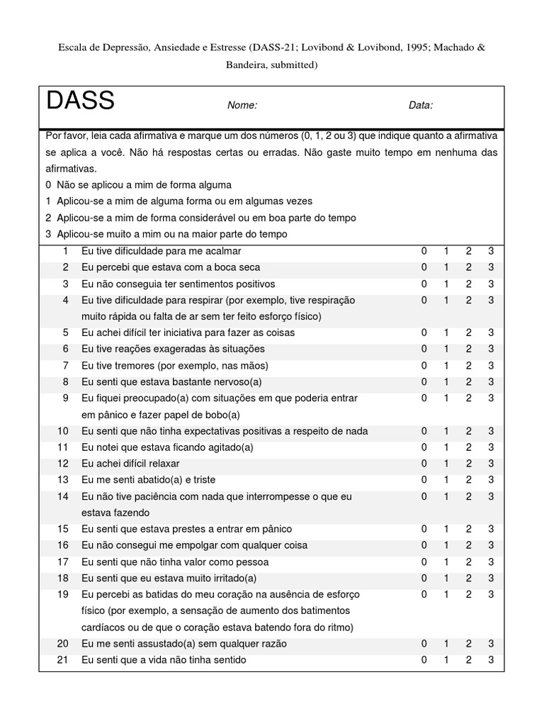 Dass 21 BR | PDF | Transtorno de pânico | Coração