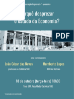 Porque desprezar o estudo da Economia? Conversa com João César e Humberto Lopes