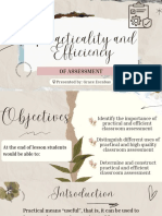 Practicality and Efficiency: Presented By: Grace Escabas