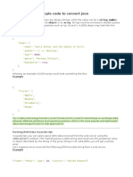 Json Conversion Examples