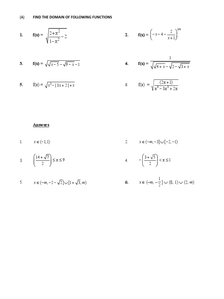 Find The Domain Of 1 9 X 2