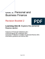 Unit 3: Personal And: Business Finance