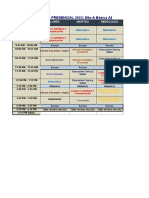 Horario de Clases Presencial 2023: (6To-A Básica A) : Bloque / Dias Lunes Martes Miercoles