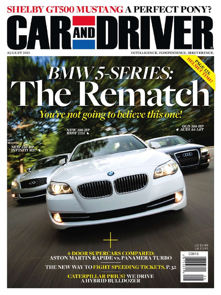 Car and Driver 2010-08 | PDF | Transport | Land Vehicles