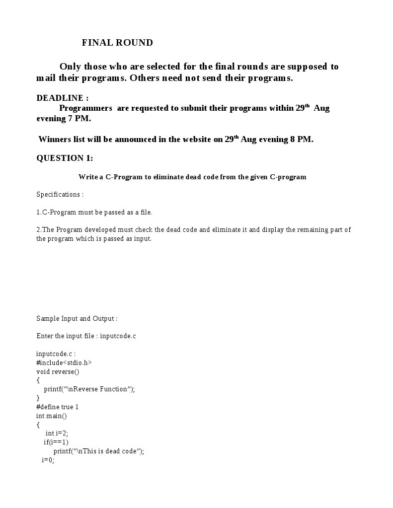 Final Round | PDF | Computers